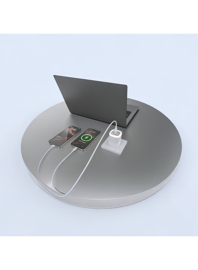 GRABIT GTC-125H Fast Charger 25W PD with Halo Night Light – USB-C + USB-A Dual Port, PPS Compatible - Image 5
