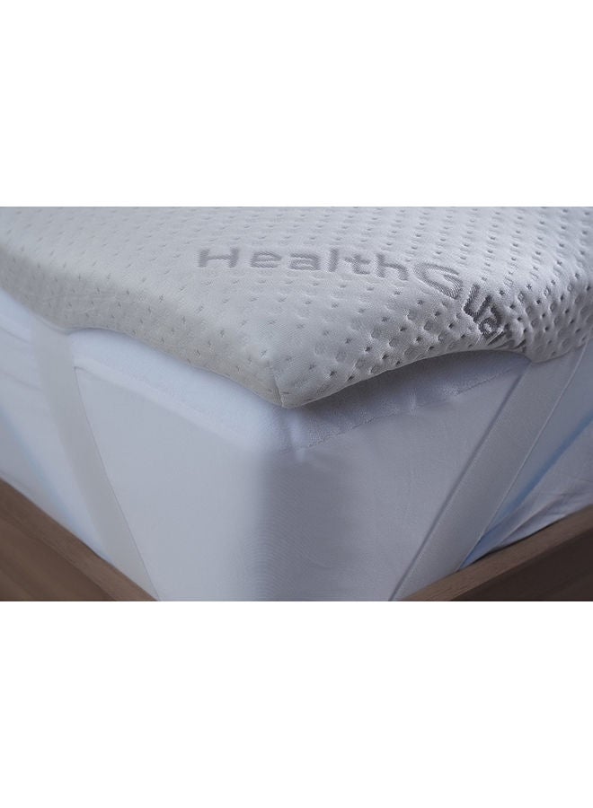 Pan Home Protection Healthguard Memory Foam Mattress Topper 180x200x4cm-White - Image 3