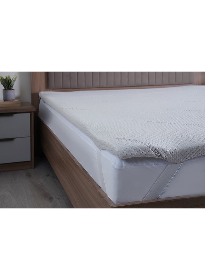 Pan Home Protection Healthguard Memory Foam Mattress Topper 180x200x4cm-White - Image 1