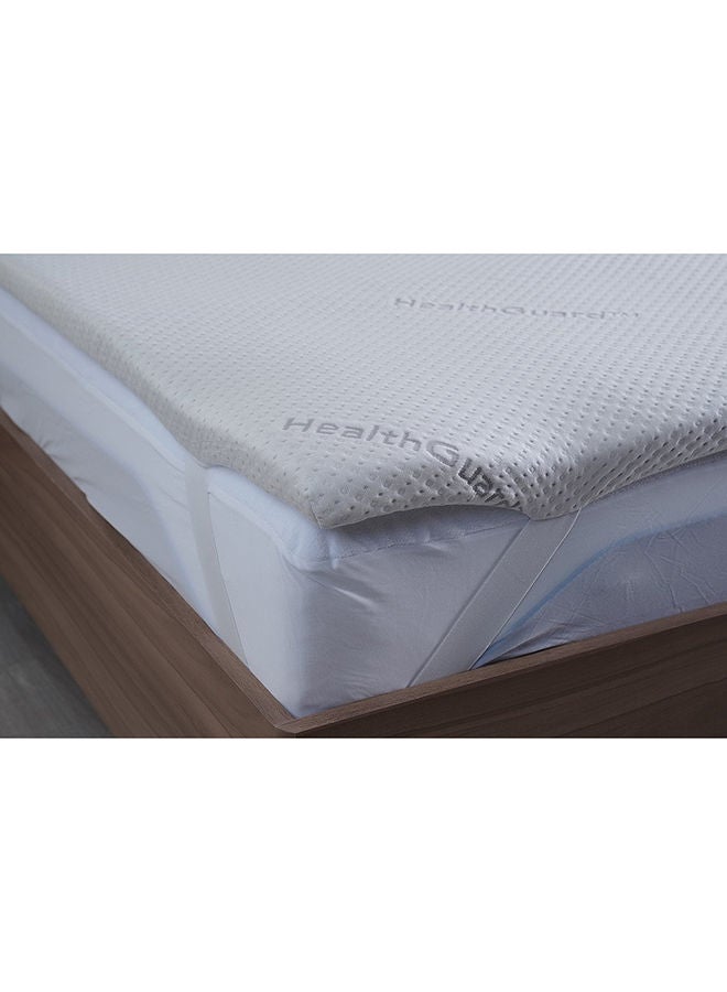 Pan Home Protection Healthguard Memory Foam Mattress Topper 180x200x4cm-White - Image 2