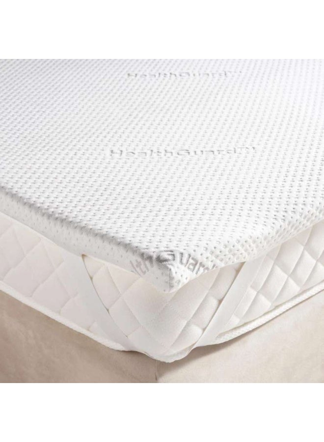 Pan Home Protection Healthguard Memory Foam Mattress Topper 180x200x4cm-White - Image 1
