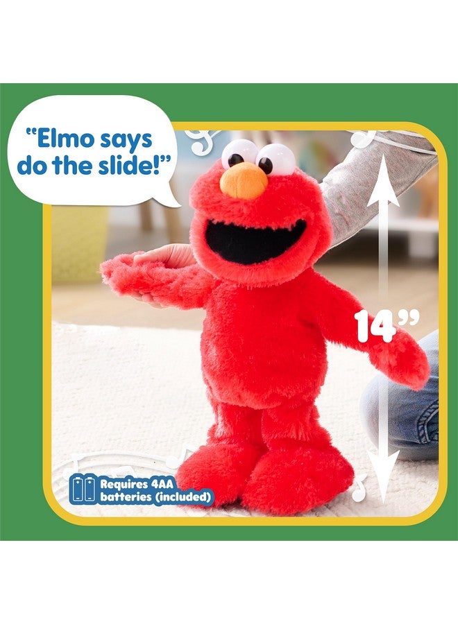 Sesame Street Elmo Slide Plush Officially Licensed Kids Toys For Ages 2 Up By Just Play  - Image 4