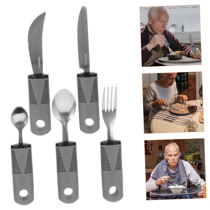 Adaptive Utensils Set For Elderly And Disabled With Anti Tremble Ergonomic Design - Image 3