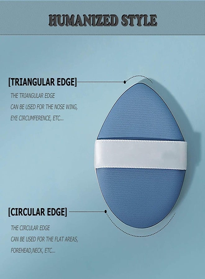 Ruby Face Rubyface Makeup Triangle Shape Sponge, 2pcs Total Coverage Blending make-up Sponge, Latex-Free Foundation Sponge's Wet and Dry Dual Use, Teardrop Powder Puff for All Types of Skin - Image 4