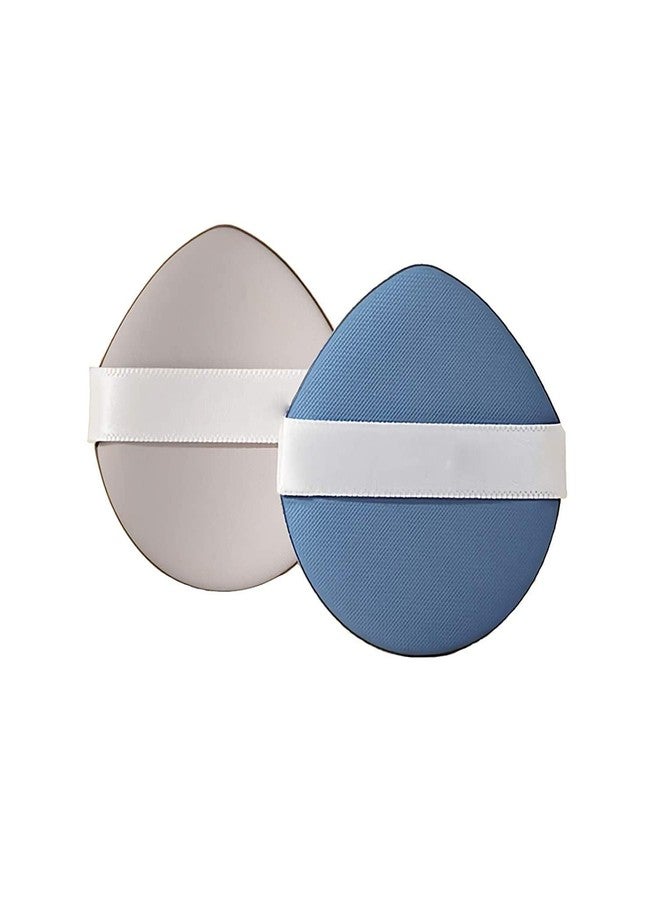 Ruby Face Rubyface Makeup Triangle Shape Sponge, 2pcs Total Coverage Blending make-up Sponge, Latex-Free Foundation Sponge's Wet and Dry Dual Use, Teardrop Powder Puff for All Types of Skin - Image 1