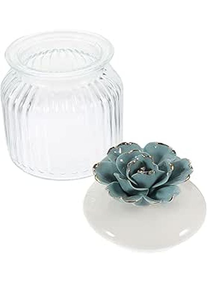 Ceramic Lid Glass Sealed Jar Airtight Food Storage Canister For Tea Coffee Sugar Kitchen Pantry - Image 1