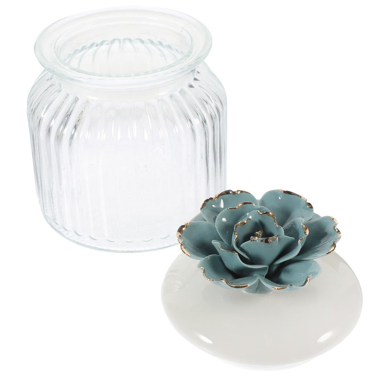 Ceramic Lid Glass Sealed Jar Airtight Food Storage Canister For Tea Coffee Sugar Kitchen Pantry - Image 2