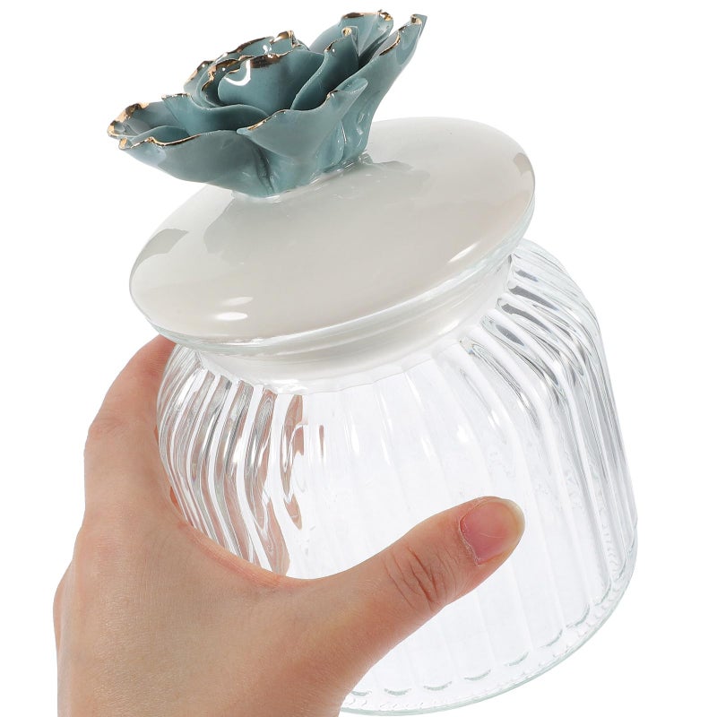 Ceramic Lid Glass Sealed Jar Airtight Food Storage Canister For Tea Coffee Sugar Kitchen Pantry - Image 5