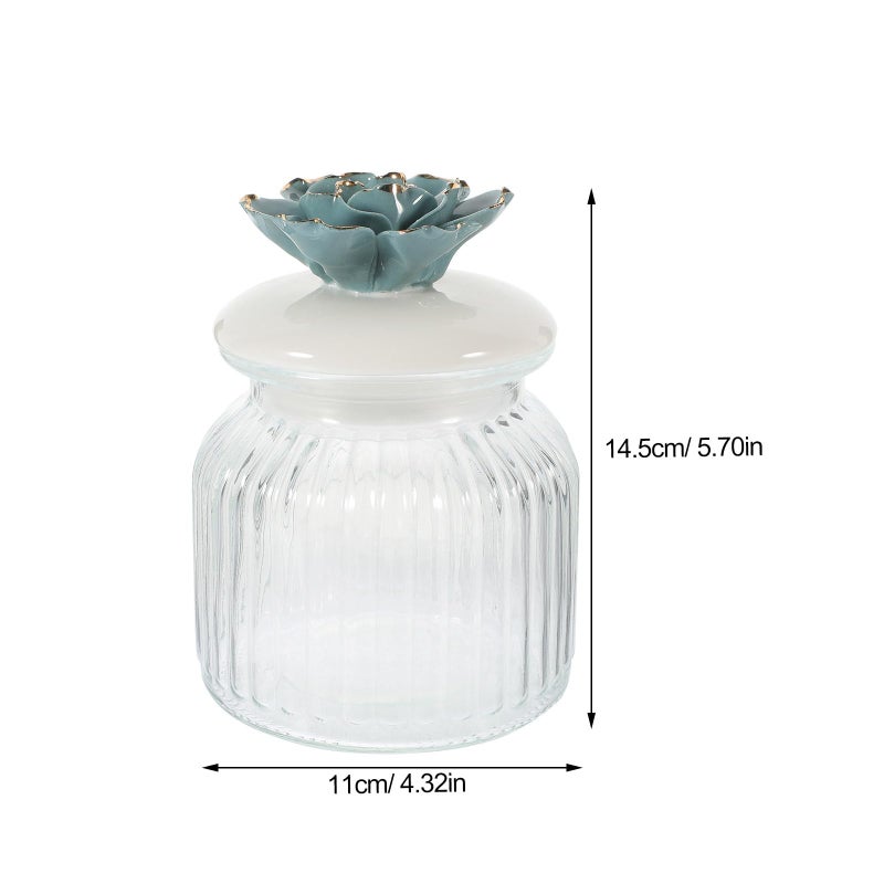 Ceramic Lid Glass Sealed Jar Airtight Food Storage Canister For Tea Coffee Sugar Kitchen Pantry - Image 3
