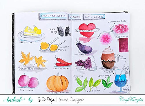 CrafTangles Liquid Watercolor (15 ml) - Pumpkin Orange - Image 3