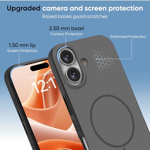 KARWAN®️ Magnetic Wireless Ultra Slim-Fit Back Case Cover for iPhone 17 | Hard PC Case Cover| Ultra-Thin & Light Weight with [Ultra Premium Feel] Case for iPhone 17 (6.3") (Grey) - Image 3