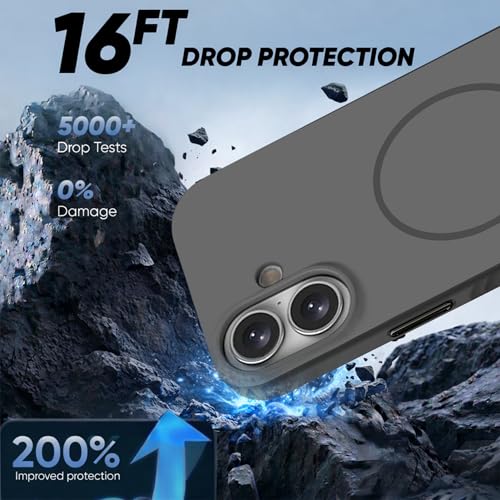 KARWAN®️ Magnetic Wireless Ultra Slim-Fit Back Case Cover for iPhone 17 | Hard PC Case Cover| Ultra-Thin & Light Weight with [Ultra Premium Feel] Case for iPhone 17 (6.3") (Grey) - Image 5