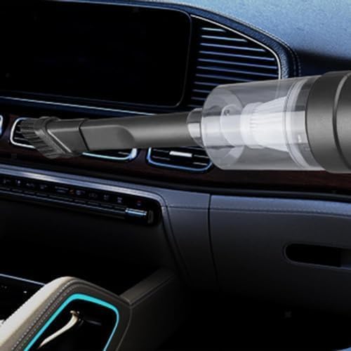 COVERLY Handheld Vacuum Cordless Car Vacuum Portable with LED Light High Power Suction Lightweight Rechargeable Hand Vacuum Hand Held Vacuum Cleaner for Car Home Office Pet Hair Black - Image 3