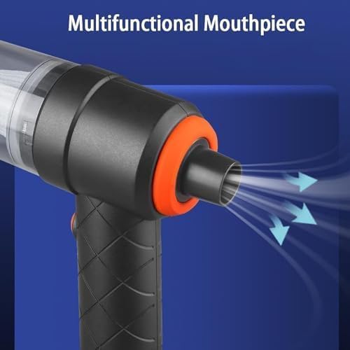 COVERLY Handheld Vacuum Cordless Car Vacuum Portable with LED Light High Power Suction Lightweight Rechargeable Hand Vacuum Hand Held Vacuum Cleaner for Car Home Office Pet Hair Black - Image 5