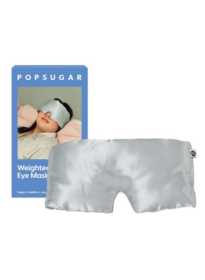 POPSUGAR Weighted Sleep Eye Mask, Light-Blocking and Silk Eye Mask for Adults and Women, Best for Sleeping and Travel, Comfortable Contoured Design - Image 1
