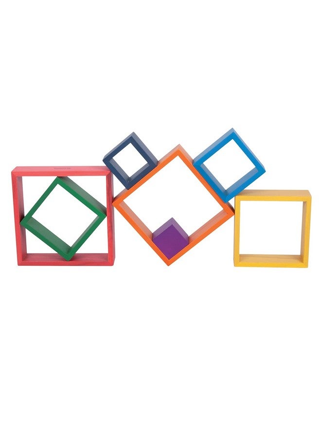 TickiT - 73416 Wooden Rainbow Architect Squares - Nesting Puzzle - Stacking Blocks for Ages 12M+ - Image 5