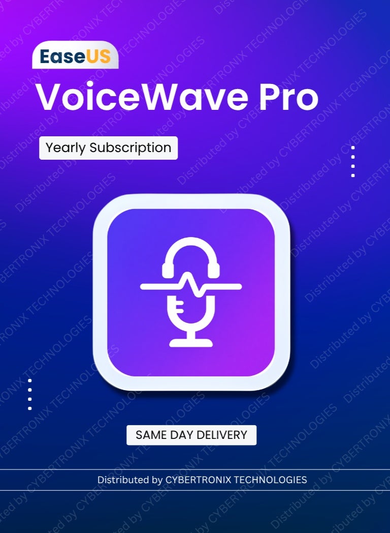 EaseUS VoiceWave Pro |1 Device 1 Year | Digital License | Same Day Delivery