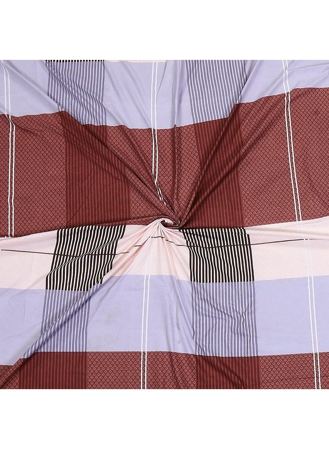 Status Contract عقد الحالة - ملاءة سرير مزدوجة غنية بالقطن مع 2 غطاء وسادة لغرفة النوم، المنزل، الفندق - 120 جرام/متر مربع (مارون أصفر) - Image 3