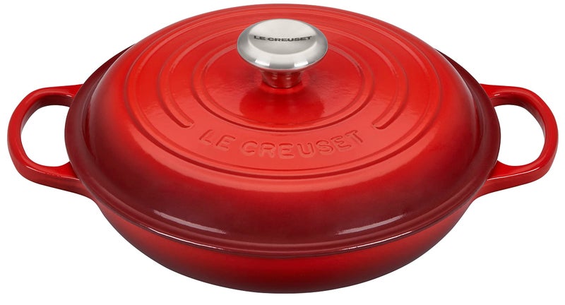 Le Creuset Le Creuset Enameled Cast Iron Signature Braiser 225 qt Cerise 
