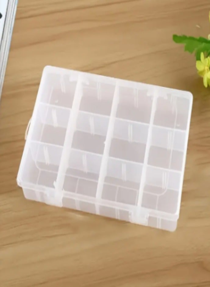 SOLASTA 12 Grids Plastic Organizer Box for Clear Craft Storage Bead Organizer Box Earring Organizer Travel Pill Organizer Jewelry Organizer Storage Boxes Screw Seed  - Image 2