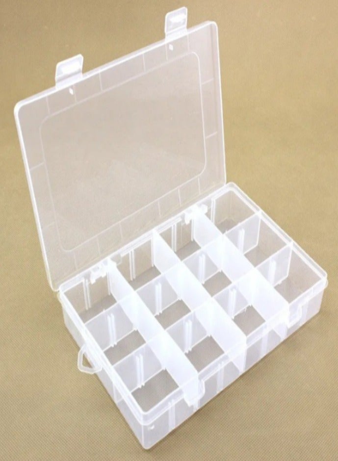 SOLASTA 12 Grids Plastic Organizer Box for Clear Craft Storage Bead Organizer Box Earring Organizer Travel Pill Organizer Jewelry Organizer Storage Boxes Screw Seed  - Image 3