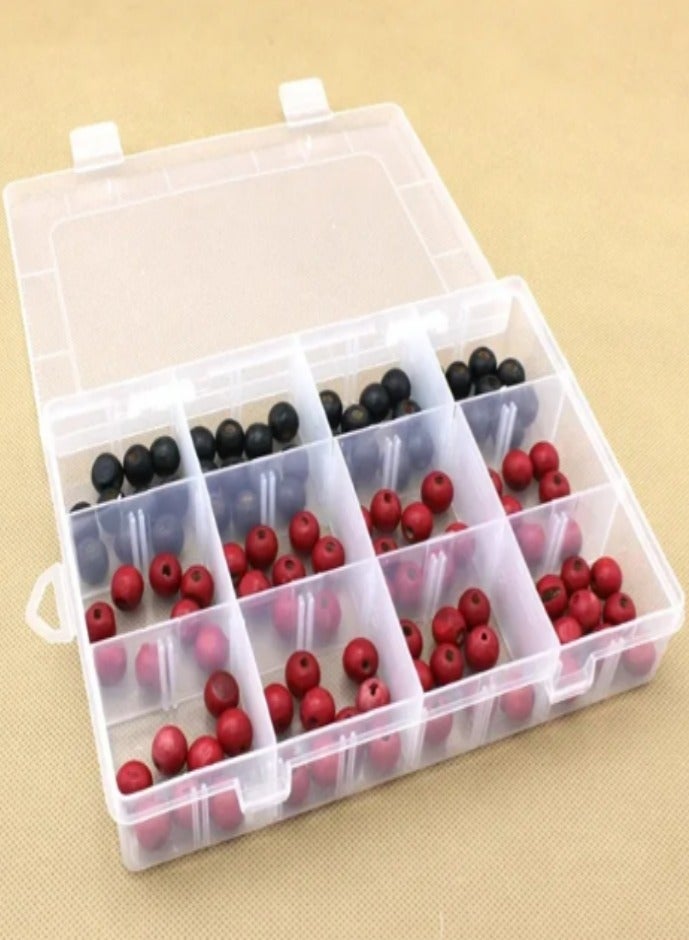 SOLASTA 12 Grids Plastic Organizer Box for Clear Craft Storage Bead Organizer Box Earring Organizer Travel Pill Organizer Jewelry Organizer Storage Boxes Screw Seed  - Image 4
