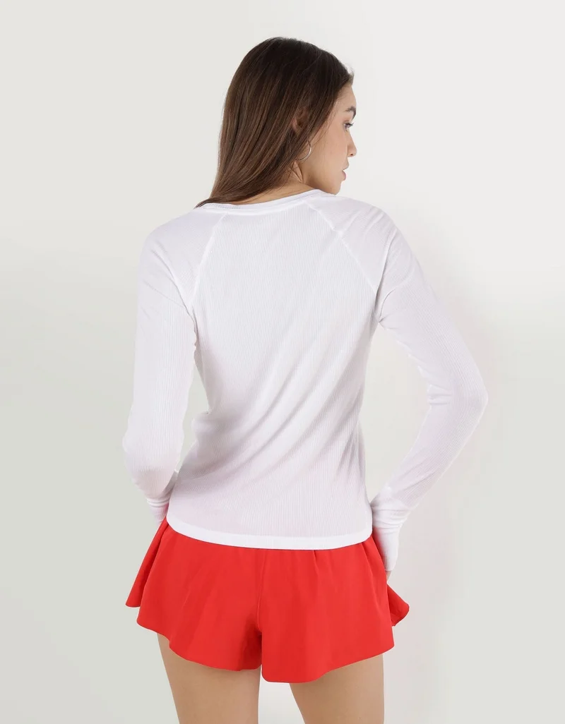 Aerie OFFLINE By Aerie Thumbs Up Ribbed T-Shirt