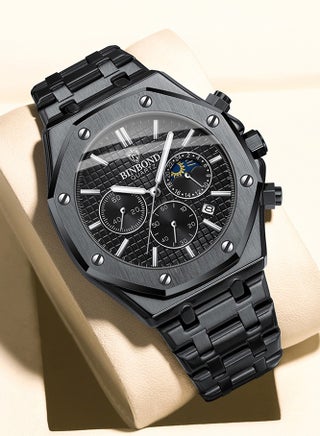 Watches for Men Watch Luxury Stainless Steel Quartz Waterproof Watch - view 4