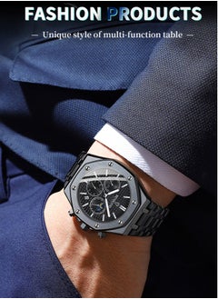 Watches for Men Watch Luxury Stainless Steel Quartz Waterproof Watch