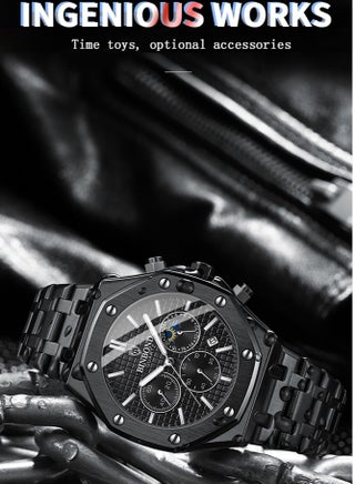 Watches for Men Watch Luxury Stainless Steel Quartz Waterproof Watch - view 2
