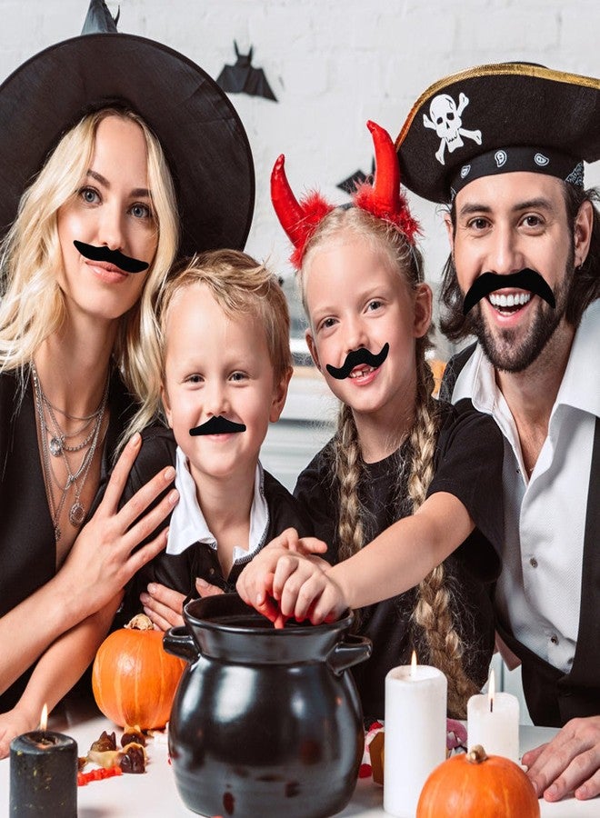 Haawooky 48 Pack Fake Mustache,Self Adhesive Mustaches,Novelty Fake Mustaches Facial Hair Costume for Party Supplies,Halloween,Birthday,Fiesta - Image 4