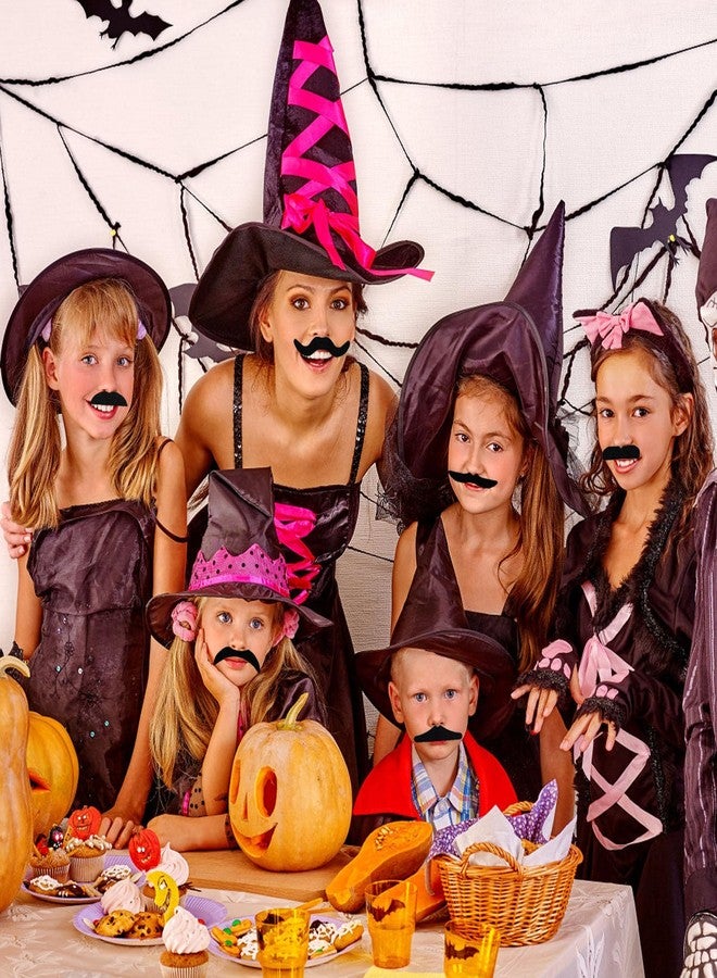 Haawooky 48 Pack Fake Mustache,Self Adhesive Mustaches,Novelty Fake Mustaches Facial Hair Costume for Party Supplies,Halloween,Birthday,Fiesta - Image 5
