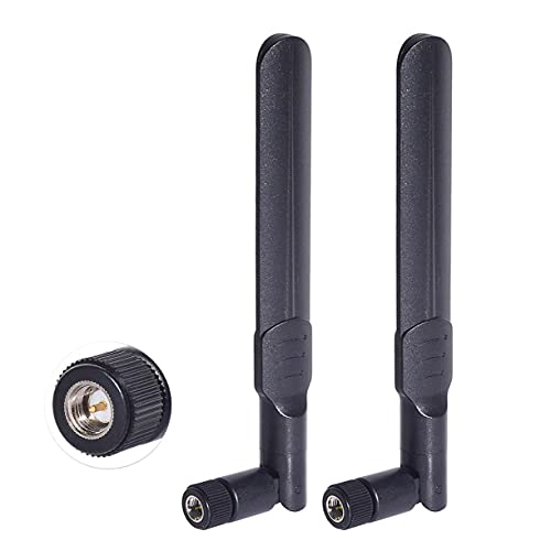 Bingfu Dual Band WiFi 2.4GHz 5GHz 5.8GHz 8dBi SMA Male Antenna (2-Pack) for Wireless Vedio Security IP Camera Recorder Surveillance Recorder Truck Trailer Rear View Backup Camera Reversing Monitor - Image 1