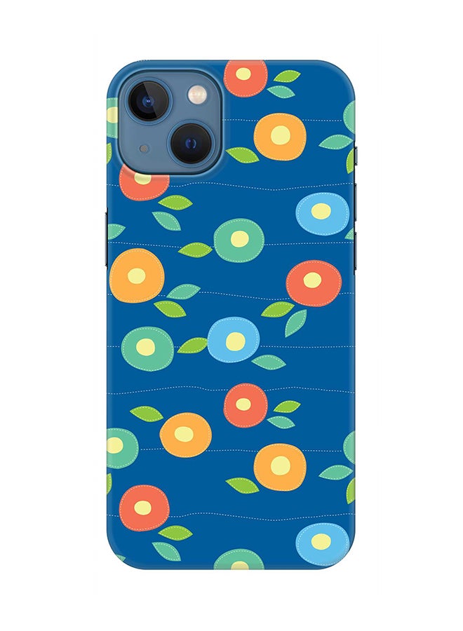 Stylizedd Case for Apple iPhone 14 Slim Snap Classic Series Mobile Cover Hard PC Shield Matte Finish Print - Floral Bubbles