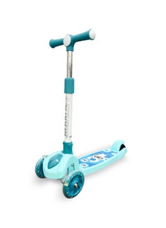 HOCC Kids' Scooter with LED Lights and 3-Level Height Adjustment - Blue  - Image 1