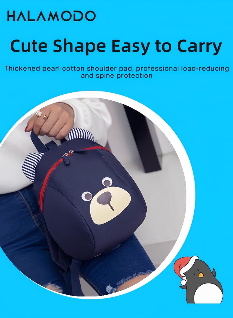 HALAMODO Toddler Backpack with Adorable Animal Pattern Water Resistance Kindergarten Preschool Bags Mini Schoolbag for Preschool Child - Image 5
