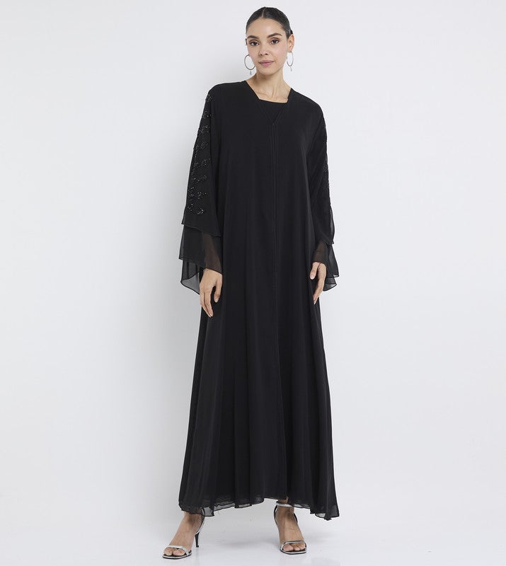 ROZA Stylish Hand Work Abaya - Image 1