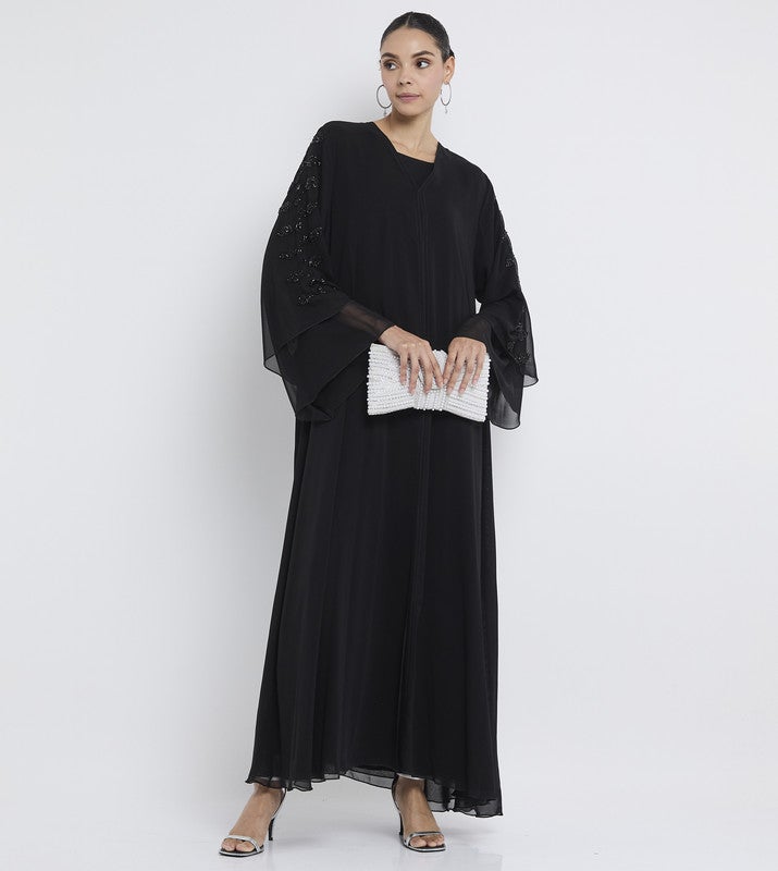 ROZA Stylish Hand Work Abaya - Image 5