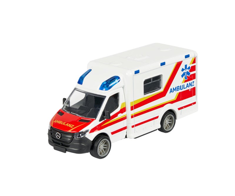 Majorette Grand Series Metal Mercedes-Benz Ambulanz Die-Cast Vehicle (15 cm, White/Red) - Image 2