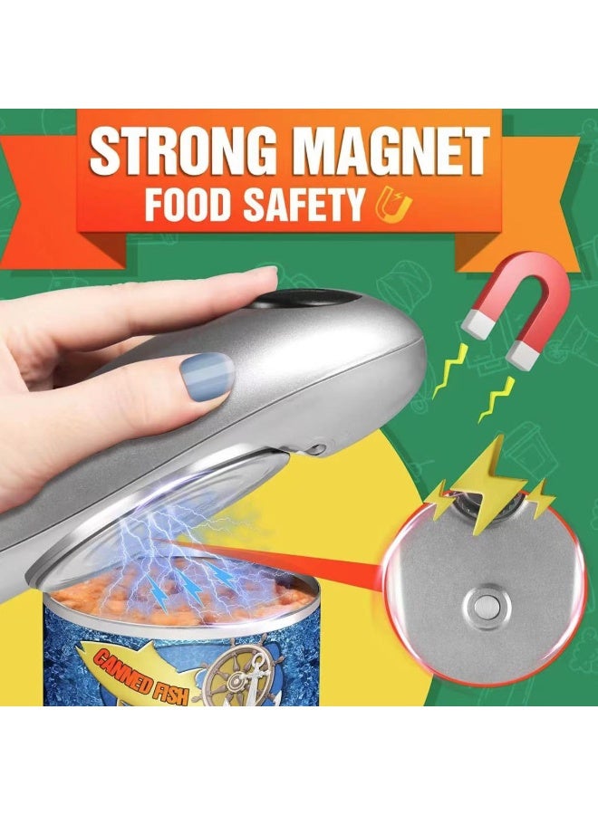 Electric Can Opener, One-touch Automatic Can opener, Automatic Can Opener Hands Free and Smooth Edge Kitchen Gadget Can Openers for Seniors with Arthritis - Image 4