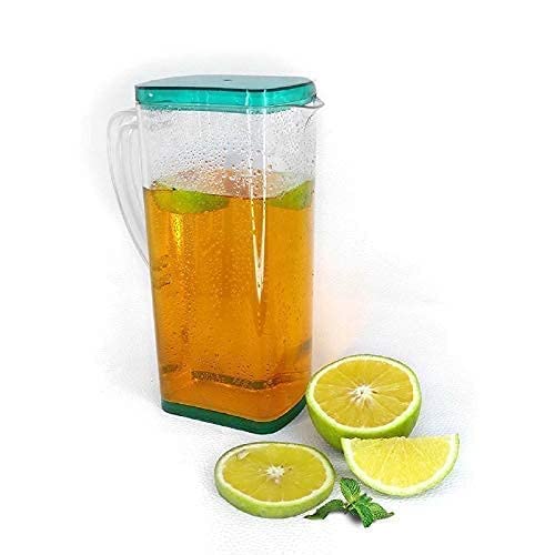 NOBILEA Plastic Multi Purpose Square Water Juice Jug with Plastic Lid Drinking Beverage Jug Glass Water jug for Home use 2000 ml Transparent - Image 3