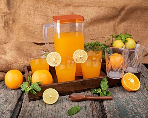 NOBILEA Plastic Multi Purpose Square Water Juice Jug with Plastic Lid Drinking Beverage Jug Glass Water jug for Home use 2000 ml Transparent - Image 5