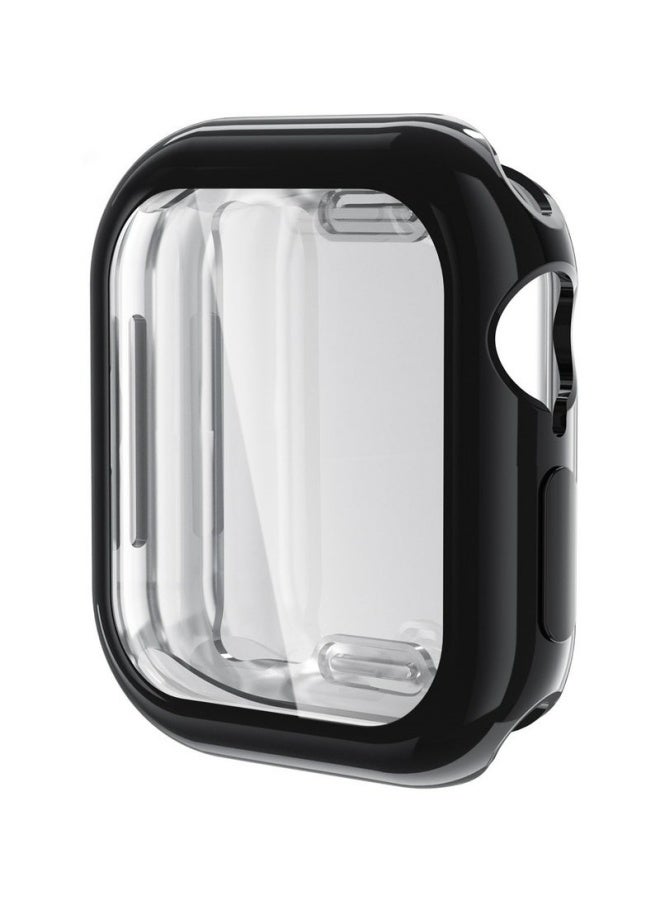 3 Pcs TPU Full Cover HD Screen Protector Case For iWatch Series 10 46mm Anti Scratch Anti Bubble Wear Resistant For Daily Sports Travel Clear Black Blue - Image 5