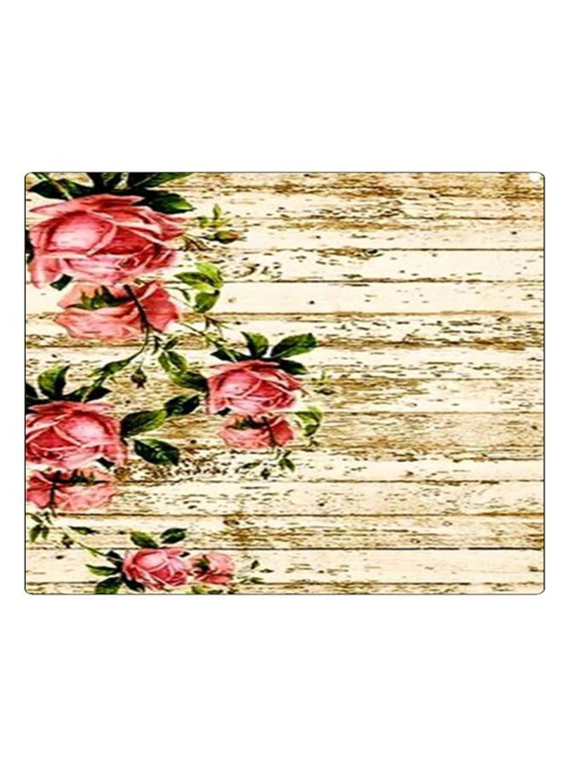 Printed Anti-Slip Gaming Mouse Pad Green/Pink/Beige