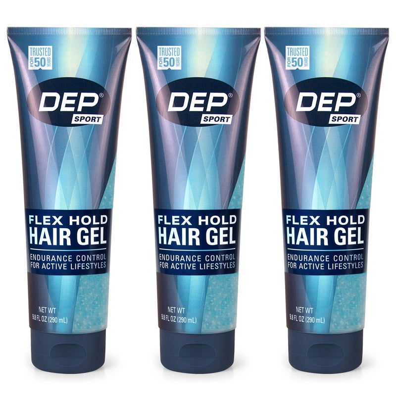 DEP Sport Endurance Hair Styling Gel, 9.8 Ounce (Pack of 3) - Image 1