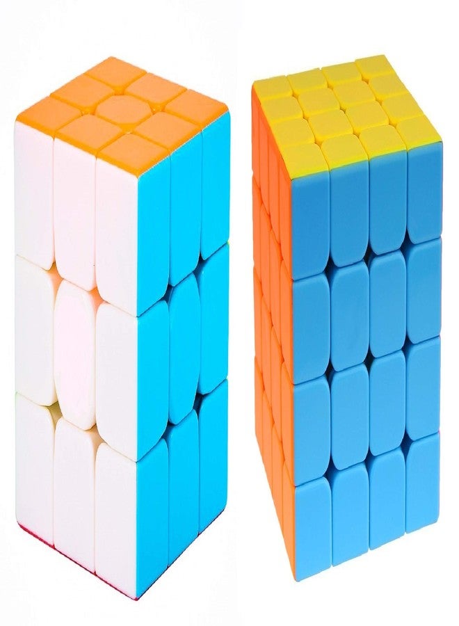 D ETERNAL Cube Combo Of 3X3 & 4X4 High Speed Stickerless Puzzle Cube Combo Set Of 2, Teen - Image 1