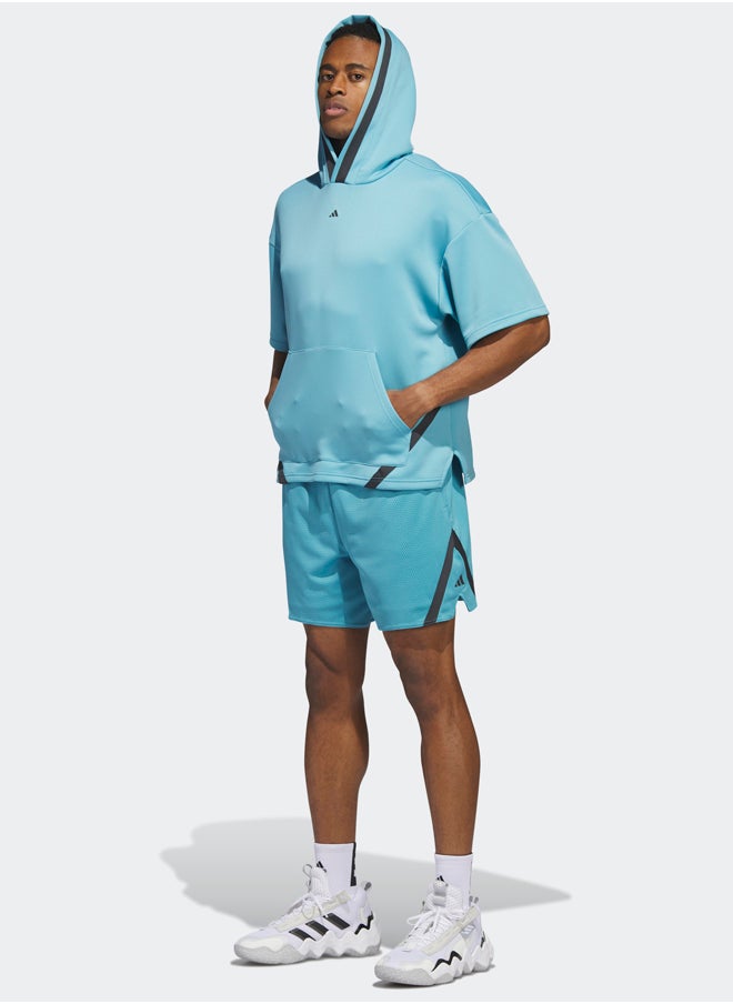 adidas Originals - Basketball Select Short Sleeve Hoodie - Image 1
