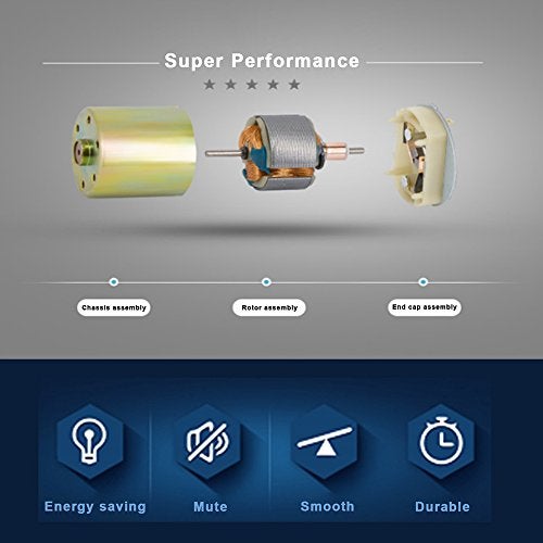 Greartisan DC 24V 300RPM Gear Motor High Torque Electric Micro Speed Reduction Geared Motor Centric Output Shaft 37mm Diameter Gearbox - Image 3