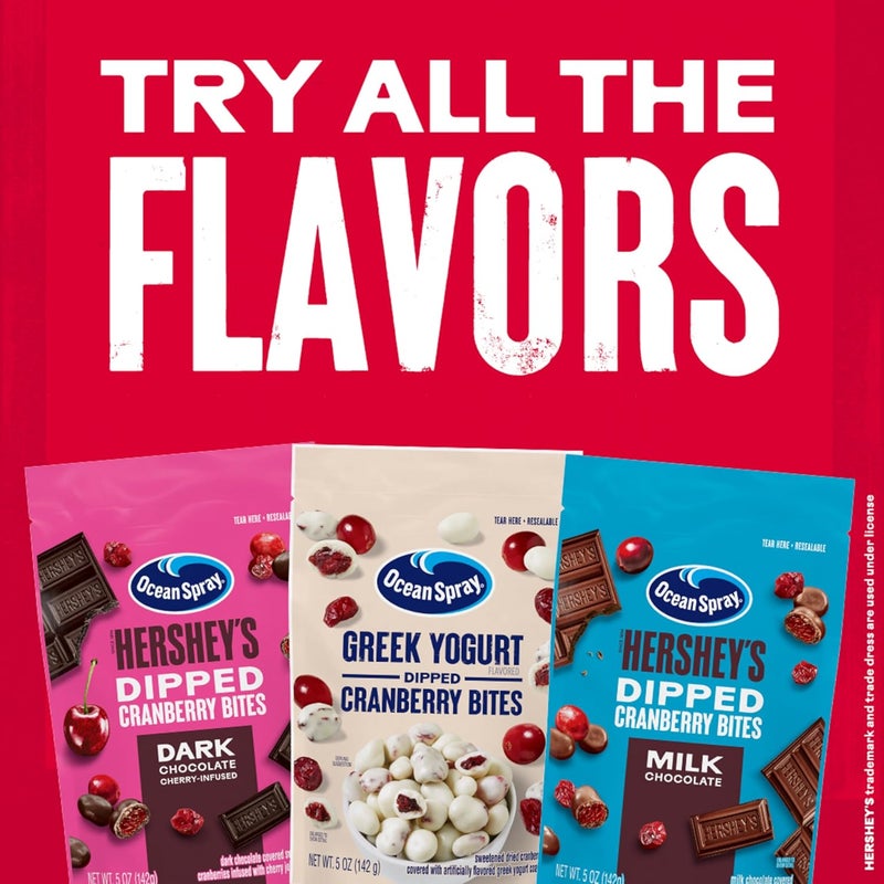 Ocean Spray قطع التوت البري المغطاة بالزبادي اليوناني من أوشن سبرay، 5 أونصات - Image 5