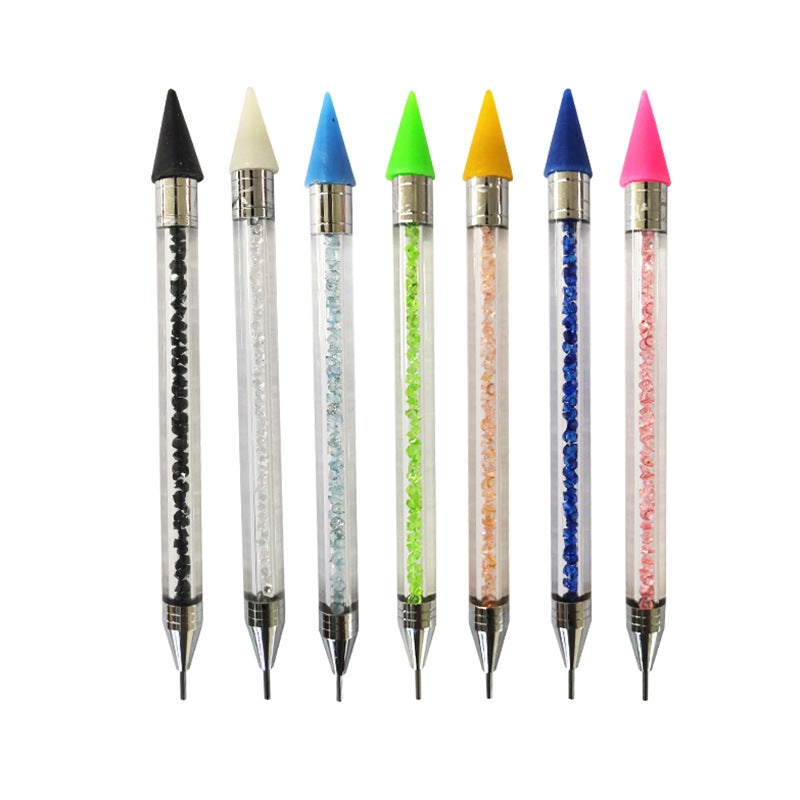 Manufacturer Nail Art Pen Set, Nail Art Double-Line Pen With Adhesive, Carving Dotting Pen, Bead Pen, Crayon - Image 2